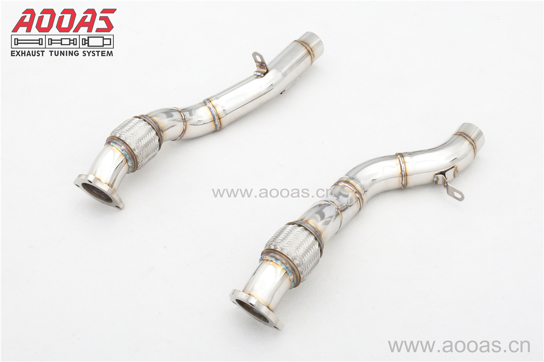 Porsche Cayenne 3.6T All SS304 / Decat (Catless) Front Pipe
